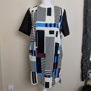 Topshop Geometric Shift Dress